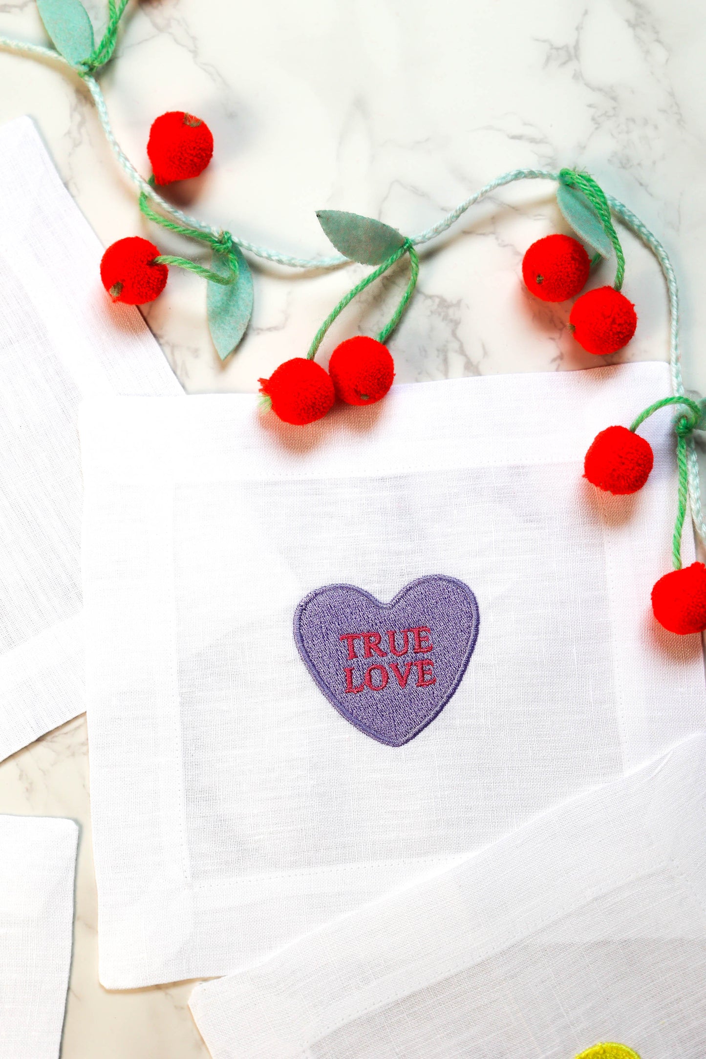 Valentine Conversation Hearts - Set of 4