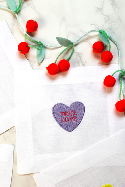 Valentine Conversation Hearts - Set of 4