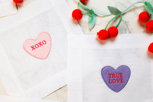 Valentine Conversation Hearts - Set of 4