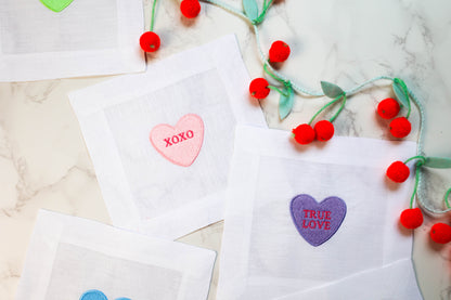 Valentine Conversation Hearts - Set of 4