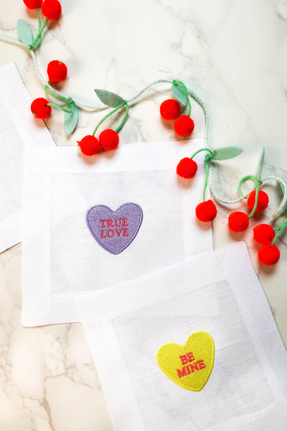 Valentine Conversation Hearts - Set of 4