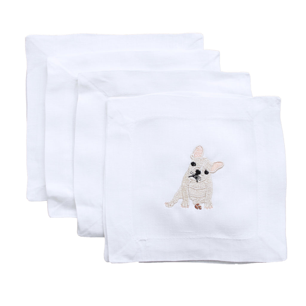 Frenchie Cocktail Napkins